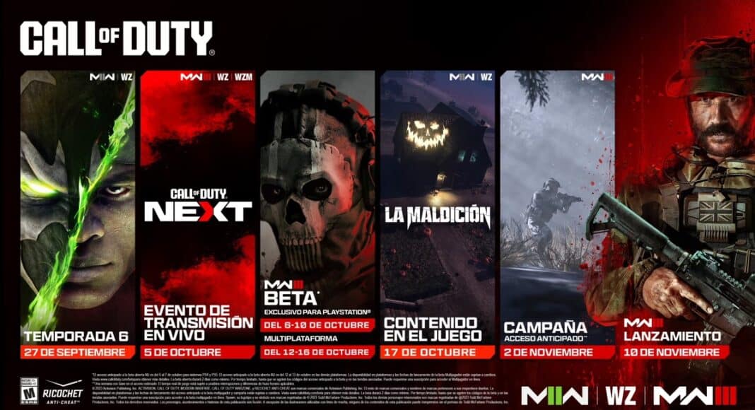 Activision revela los planes para el lanzamiento de Call of Duty Modern Warfare III