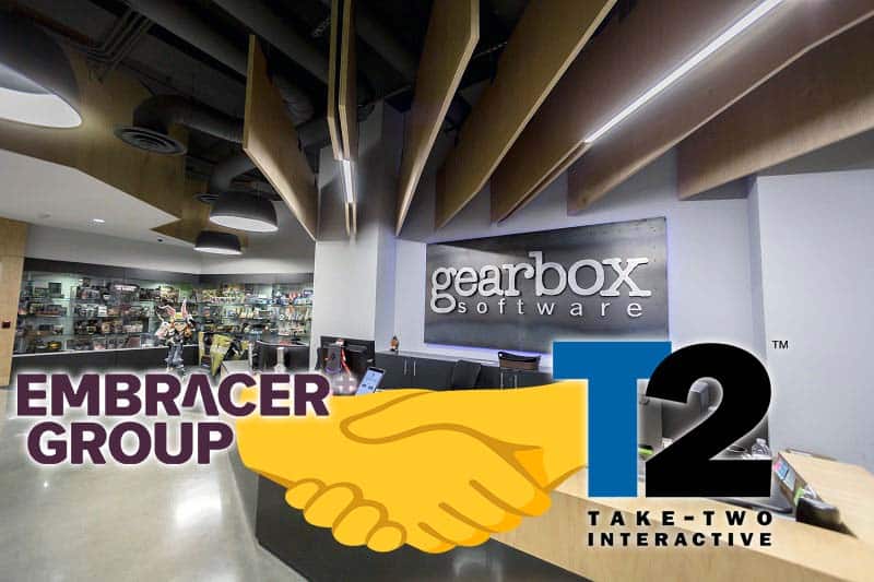 Embracer Group considera venderle Gearbox Software a Take-Two
