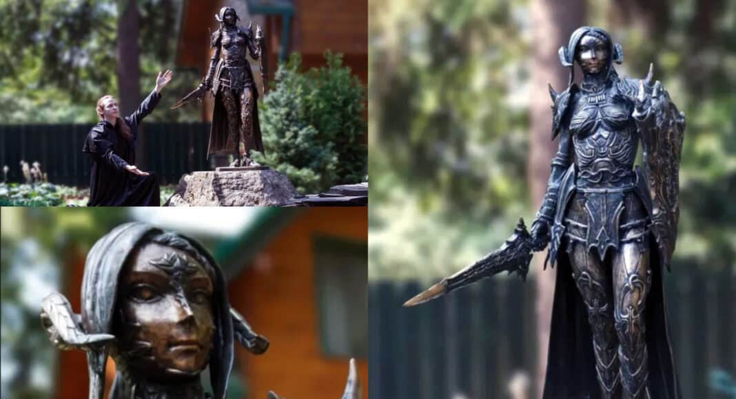 Jugador de Final Fantasy XIV gasta $5,000 para hacer una estatua en bronce de su personaje