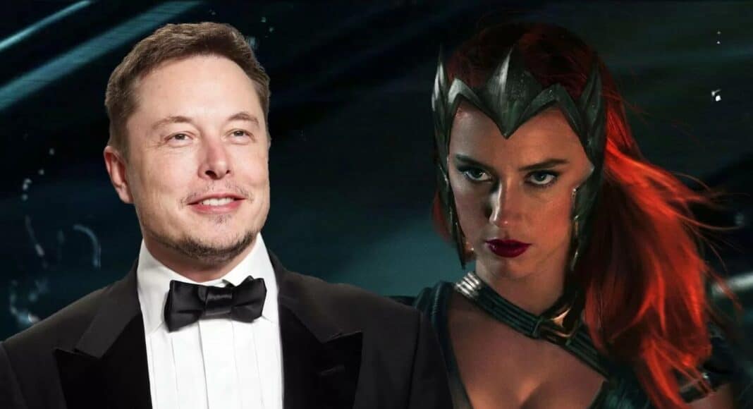 Amber Heard esta en Aquaman 2 porque Elon Musk amenazo con quemar el estudio si la sacaban