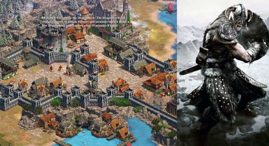 Fanático recrea el mapa completo de Skyrim en Age of Empires 2