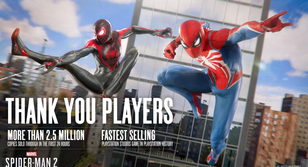 Marvel's Spider-Man 2 vende 2.5 millones de copias en su primer día