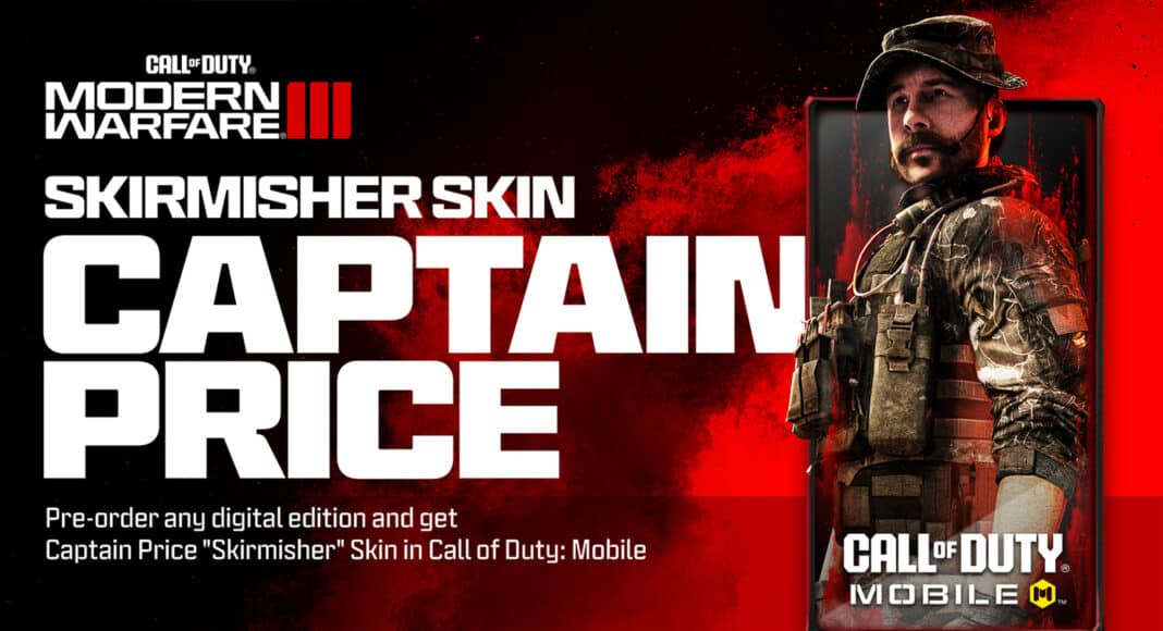 Recibe al Capitán Price en Call of Duty Mobile si reservas Modern Warfare III