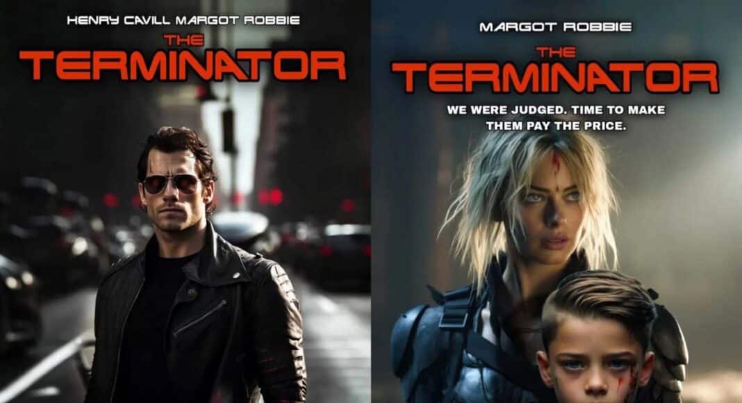 Carteles con Henry Cavill y Margot Robbie en posible reboot de Terminator aparecen en la web