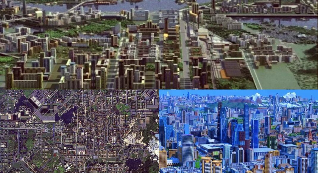 Un jugador de Minecraft construye una ciudad que le tomo siete años en hacerla