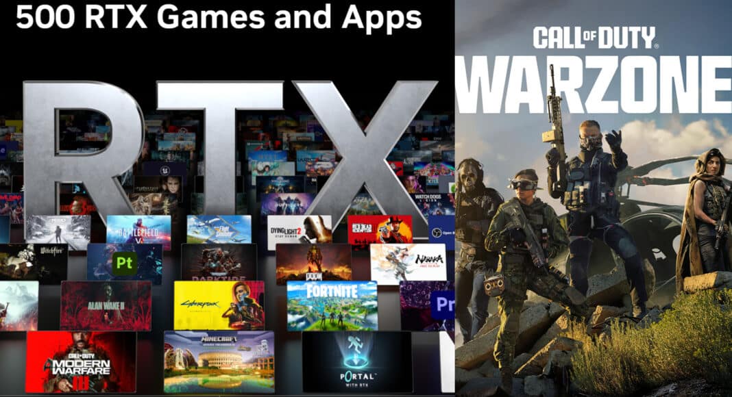 NVIDIA celebra los 500 juegos con RTX y nuevo Game Ready Driver para Call of Duty Warzone