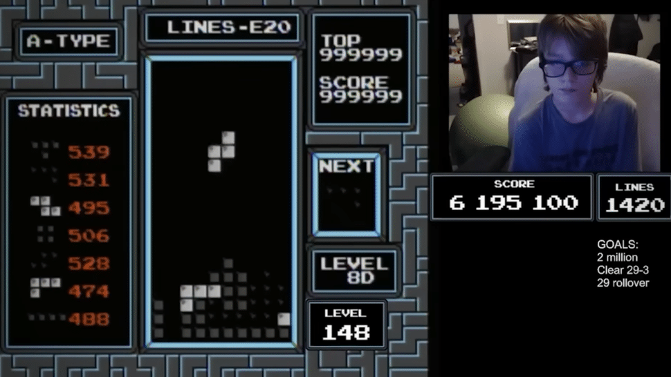 El máximo nivel de Tetris es superado por primera vez por un niño de 13 años