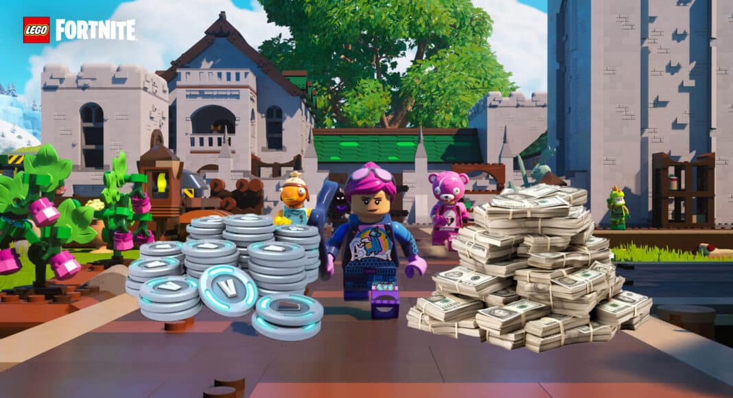 Fortnite LEGO venderá artículos con dinero real en el juego y fanáticos arremeten
