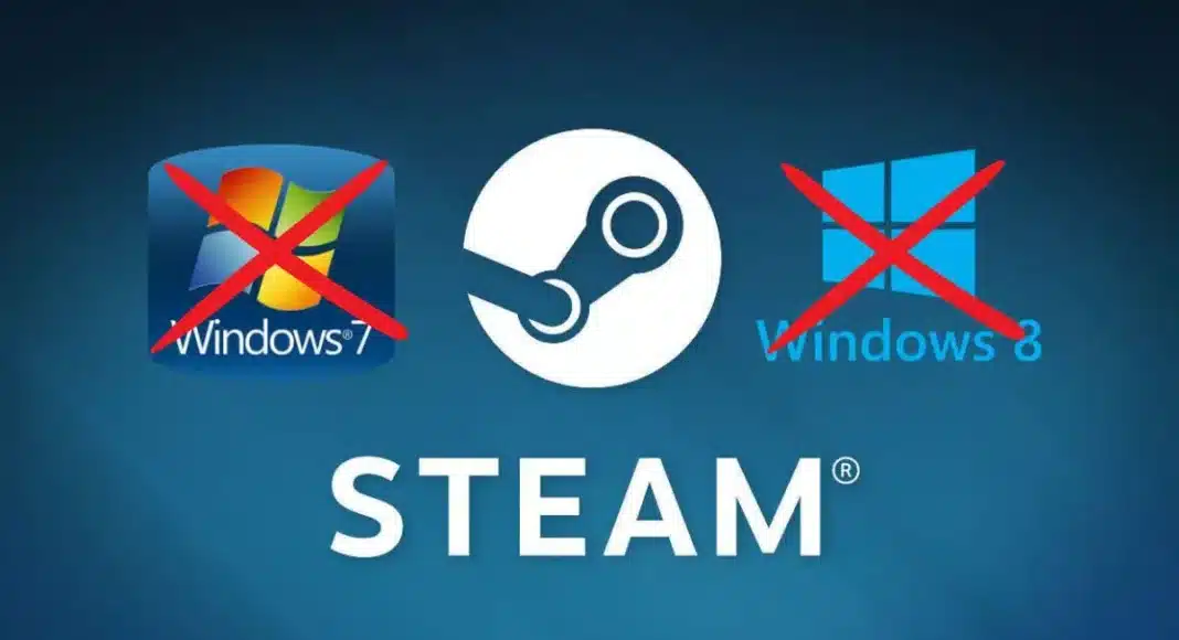 Steam dejó de darle soporte a Windows 7, 8 y 8.1 desde el 2024