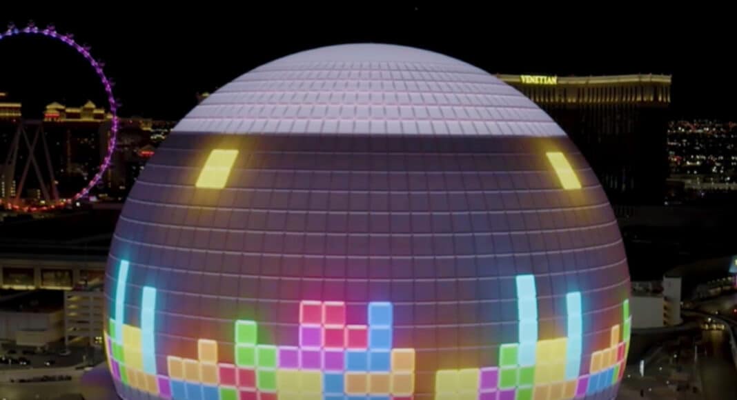 Tetris toma control de la esfera de Las Vegas GamersRD