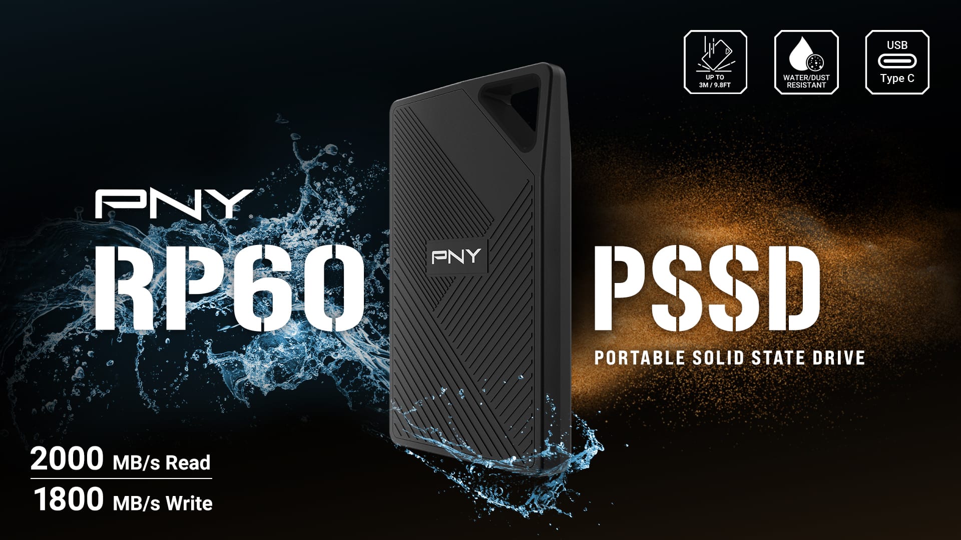 PNY anuncia el SSD portátil RP60 con USB 3.2 Gen 2x2 Type-C GamersdRD