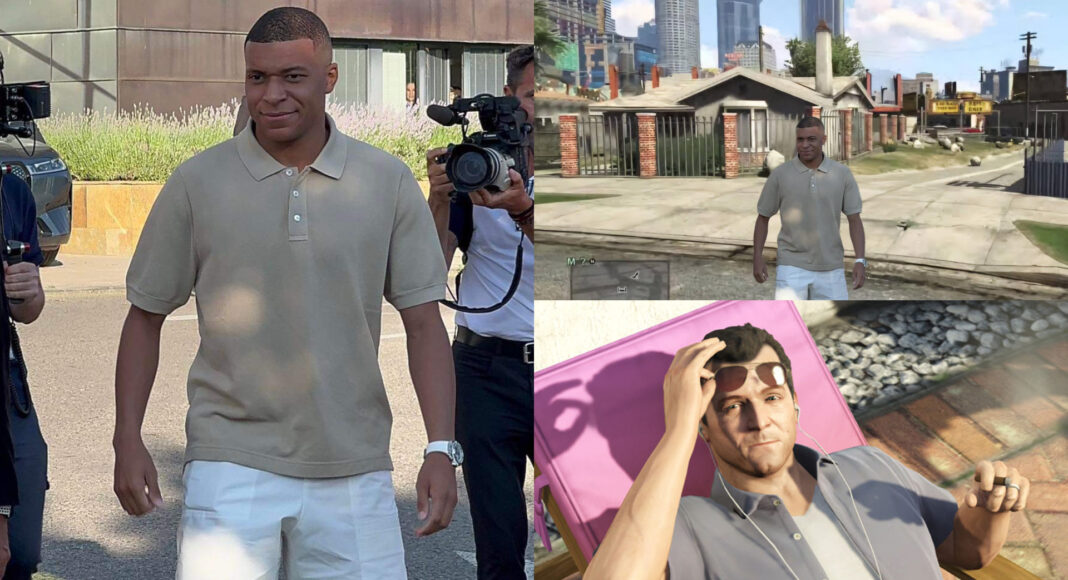 Mbappé viste como un personaje de GTA y la comunidad enloquece