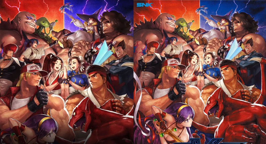 Acusan a Capcom de censurar la portada de SNK vs. Capcom: SVC Chaos Re-release