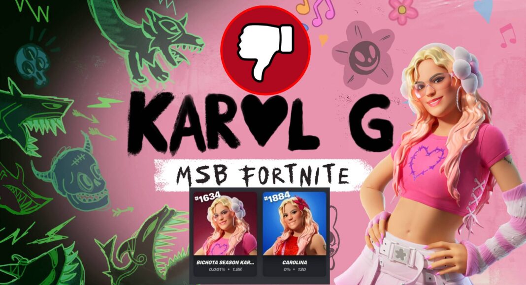 Karol G en Fortnite es todo un fracaso en ventas