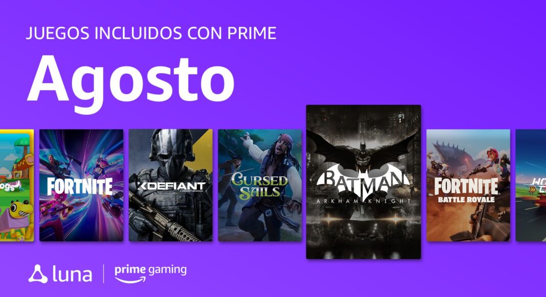 Prime Gaming agrega mas de 20 juegos gratuitos en Agosto