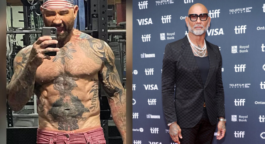 Dave Bautista aparece con 30 kg menos y preocupa a los fanáticos