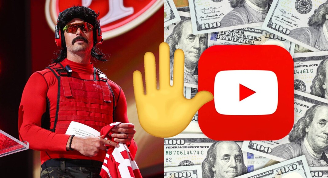 YouTube no volverá a monetizar el canal de Dr Disrespect