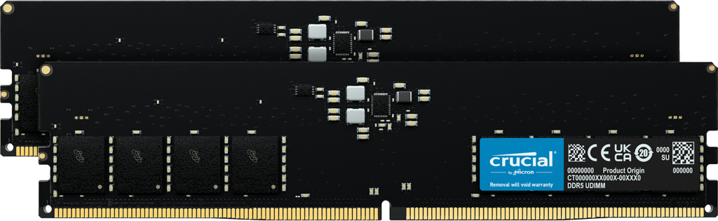 Crucial 64GB Kit (32GBx2) DDR5-5200 UDIMM