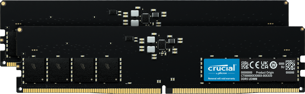 Crucial 64GB Kit (32GBx2) DDR5-5200 UDIMM