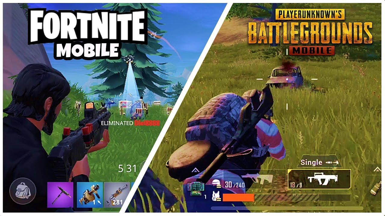 Resultado de imagen para pubg mobile y fortnite mobile