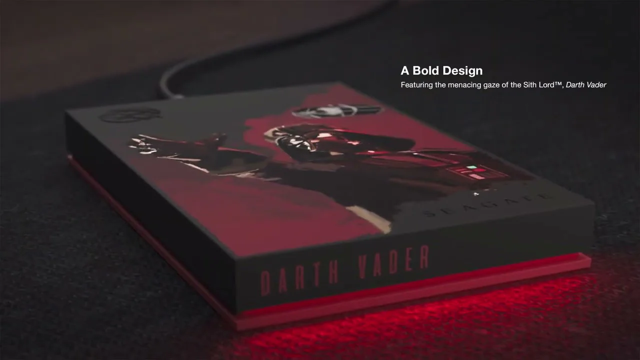 Seagate | Darkness Falls Upon Your Drive—Darth Vader Special Edition Hard Drive
