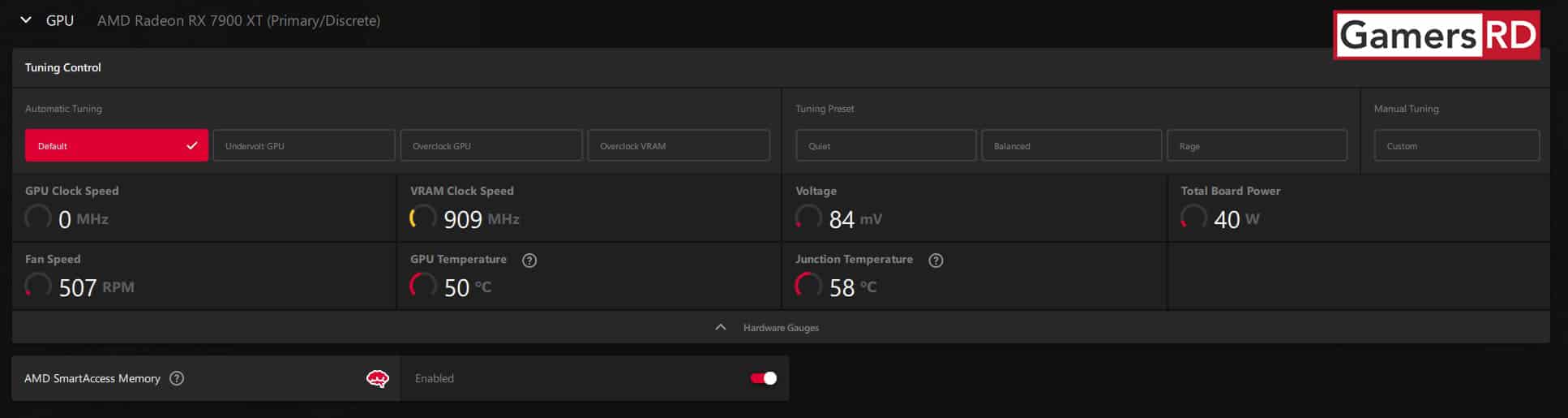 AMD Radeon RX 7900 XT Review GamersRD GPU Radeon Adrenalin SAM