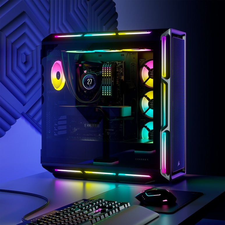 CORSAIR lanza el Case Mid-Tower 5000T RGB y los paneles decorativos iCUE LC100, GamersRD