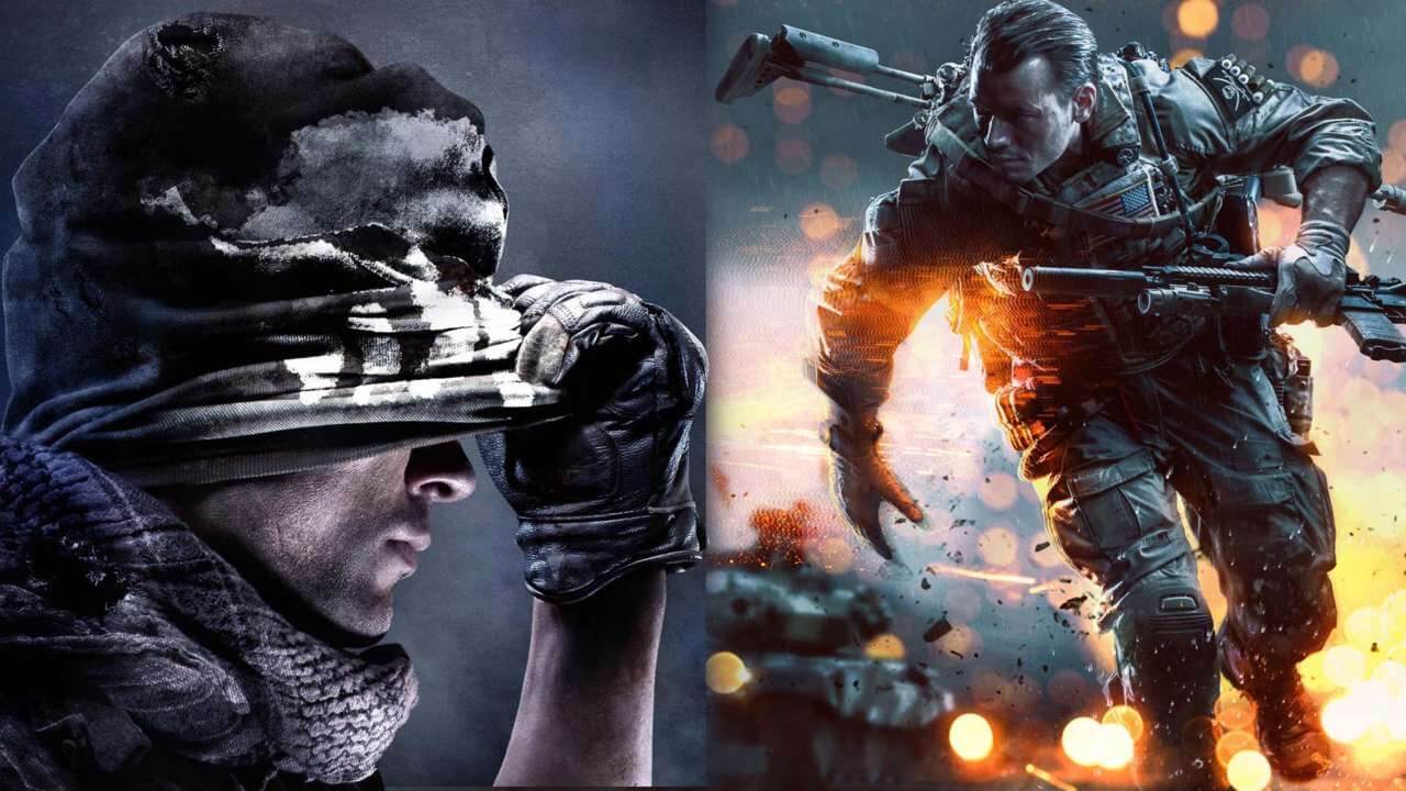 Resultado de imagen para saga call of duty vs battlefield