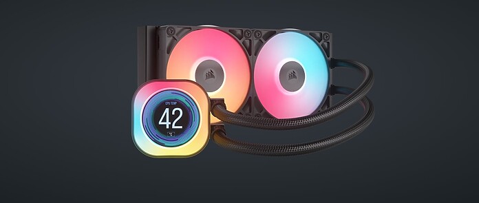 Corsair iCUE Link Titan 240 RX LCD Review GamersRDOG