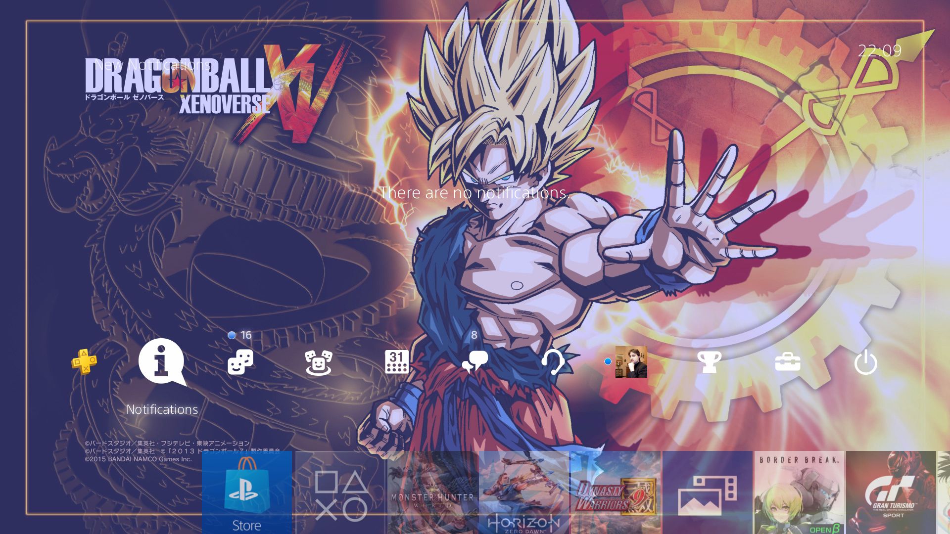 Tema gratuito disponible de Dragon Ball Xenoverse en PS4