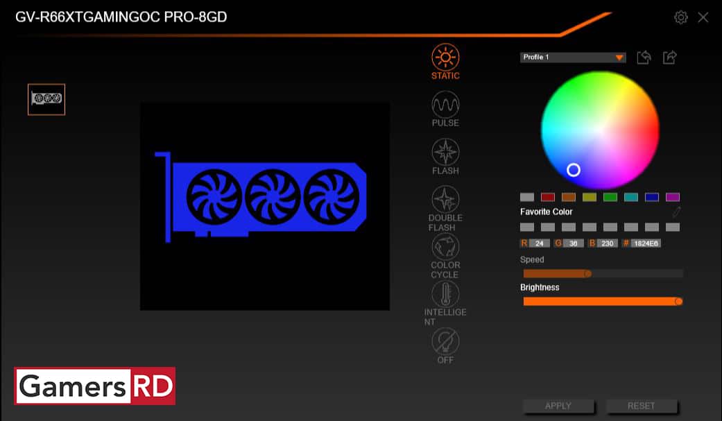 GIGABYTE RGB Fusion 2.0, GamersRD