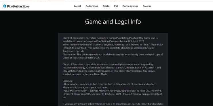 Ghost of Tsushima Legends en PS Plus tiene la etiqueta 'prueba' pero los jugadores no deben preocuparse por eso, GamersRD