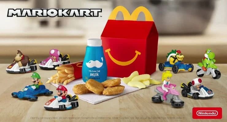 Juguetes de Mario Kart estarán disponibles en los Happy Meals de McDonald's, GamersRD