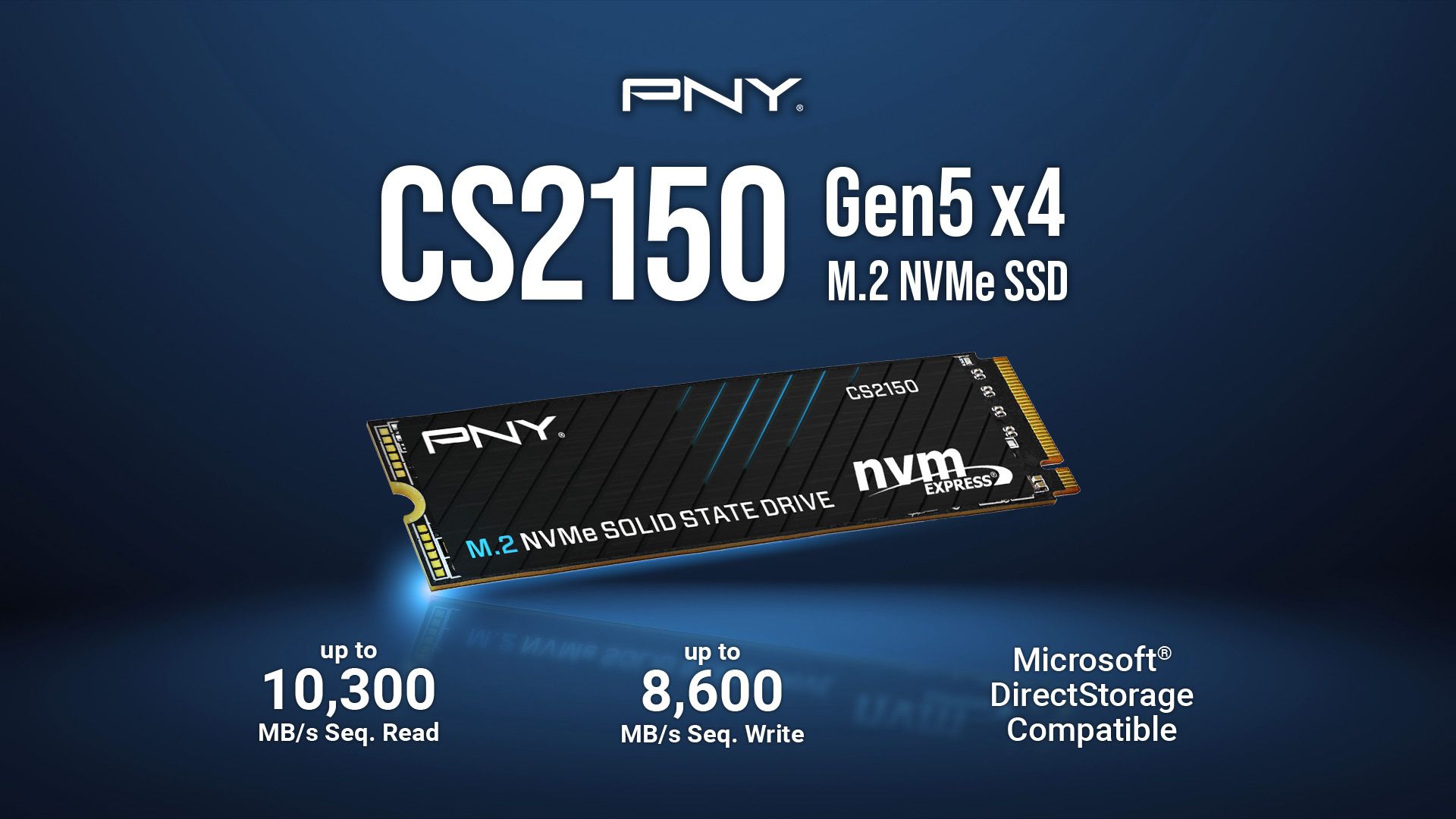 PNY presenta el nuevo SSD CS2150 M.2 NVMe PCIe Gen5