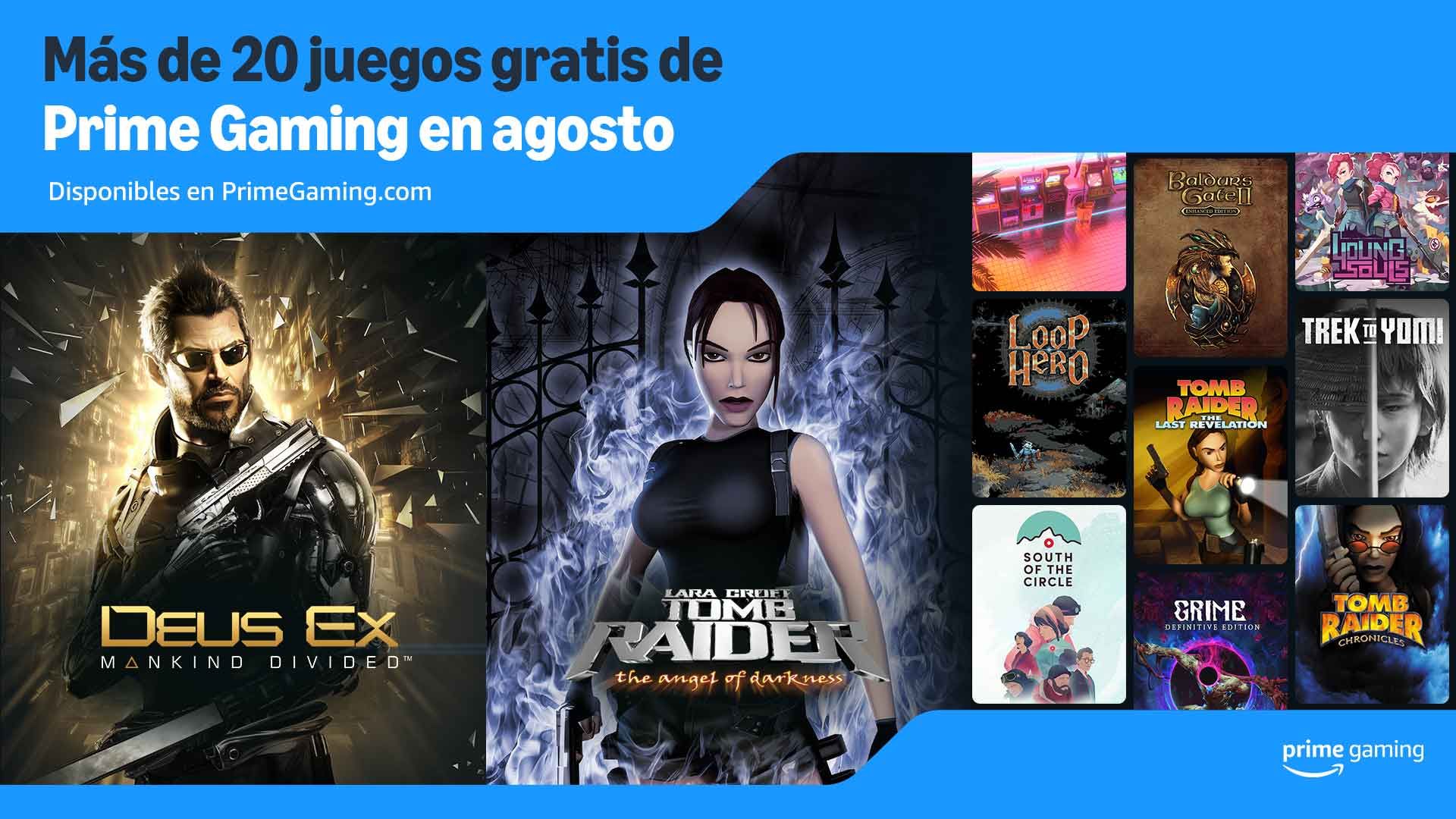 Prime Gaming agrega mas de 20 juegos gratuitos en Agosto2