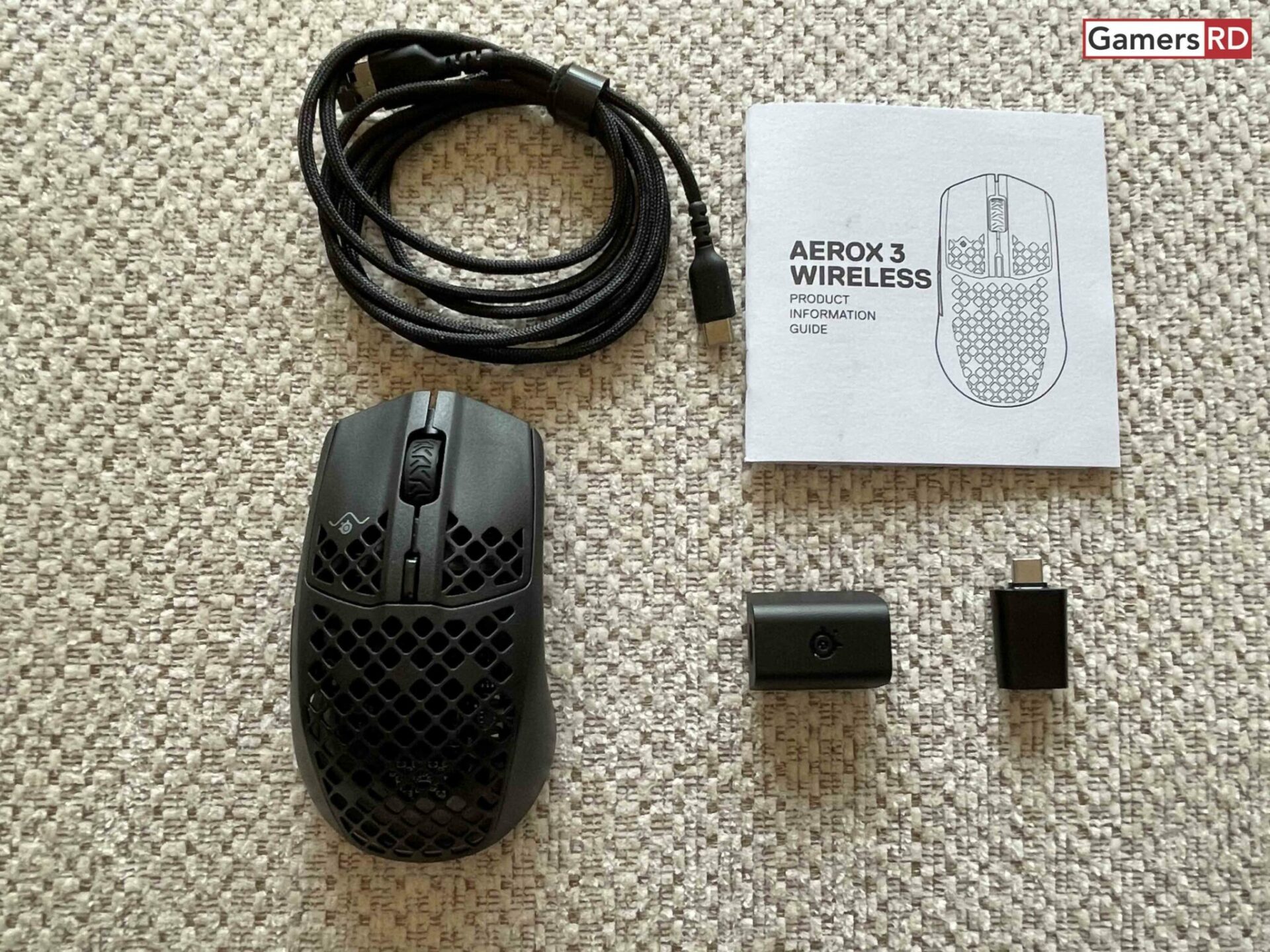 Steel Series Aerox 3 Wireless mouse gaming, Review 3 GamersRD