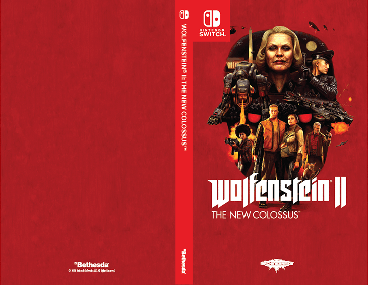 Wolfenstein II: The New Colossus para Switch tendrá un artes alternativos para su portada oficial