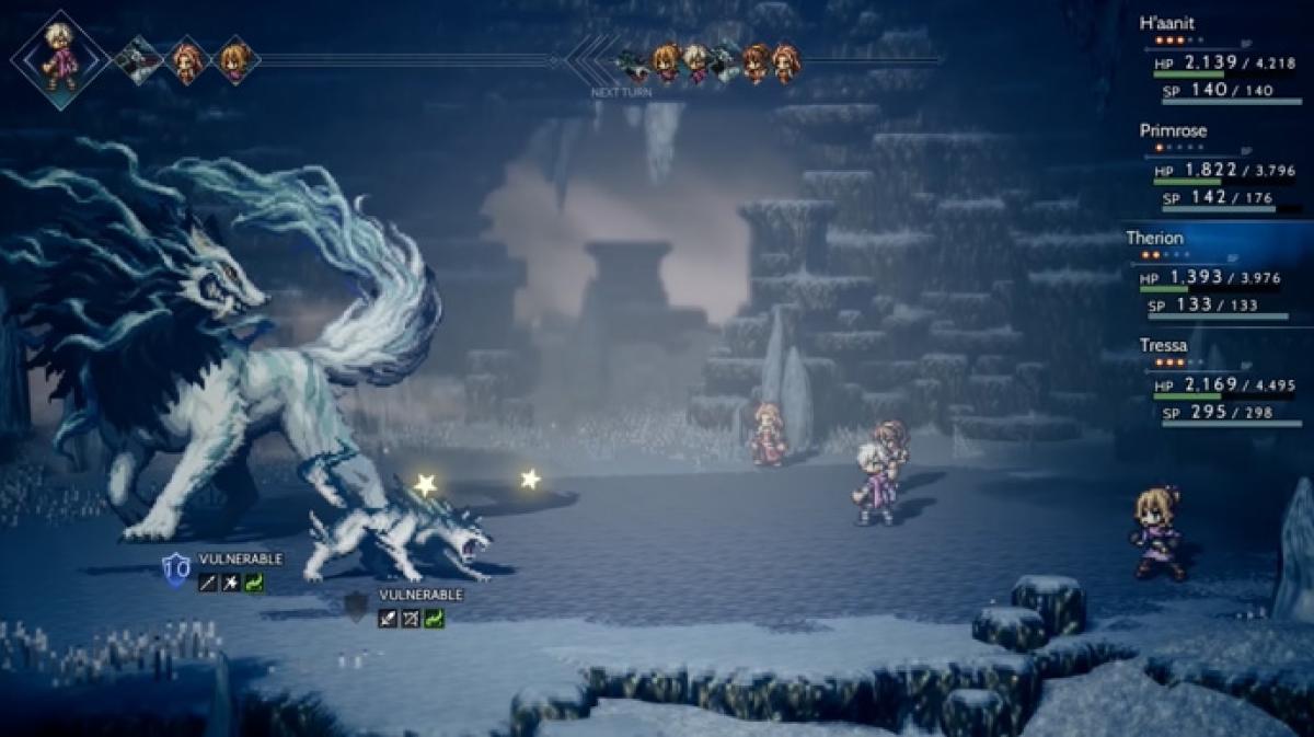 Resultado de imagen para octopath traveler combate