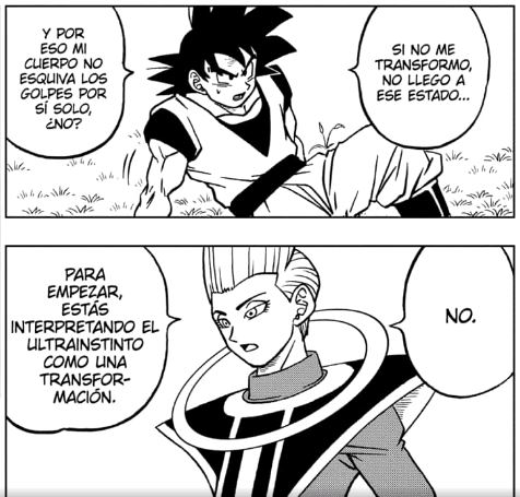 Goku y Whis hablando sobre el Ultra Instinto, GamersRD