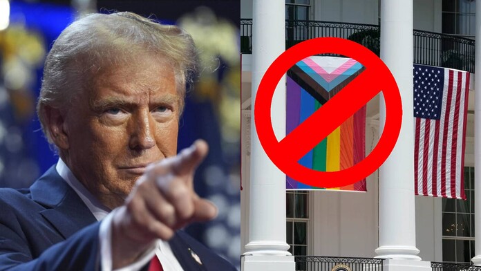 Trump prohíbe colocar banderas LGBTQ+ en edificios públicos de EE.UU.