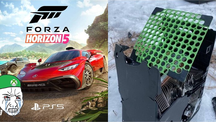 Fans de Xbox rompen sus consolas por la llegada de Forza Horizon 5 a PS5 gamersrd.com