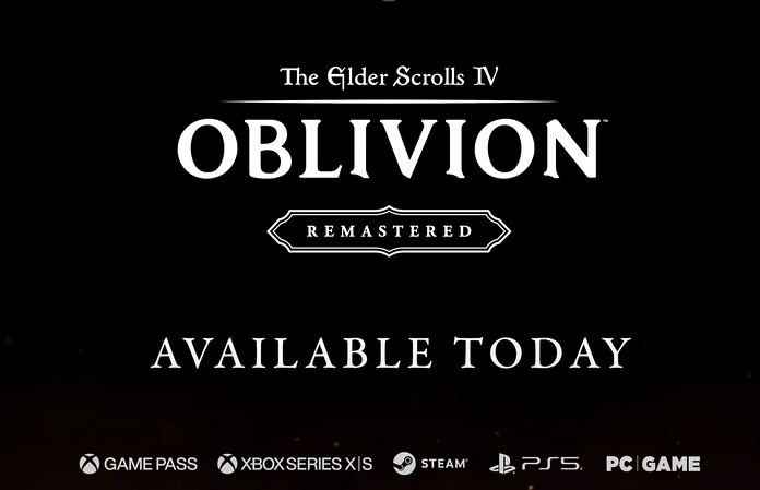 The Elder Scrolls IV: Oblivion Remastered es lanzado oficialmente