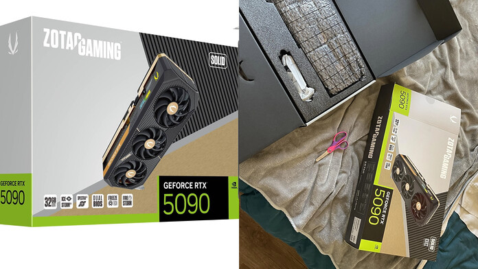 Cajas de RTX 5090 selladas estaban llenas de mochilas vacías gamersrd.com