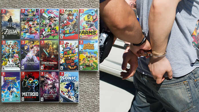 Arrestado hombre por robar $10,000 dólares en juegos de Nintendo Switch