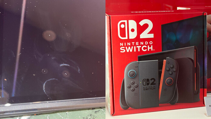 Compradores del Switch 2 recibieron la consola con la pantalla rota