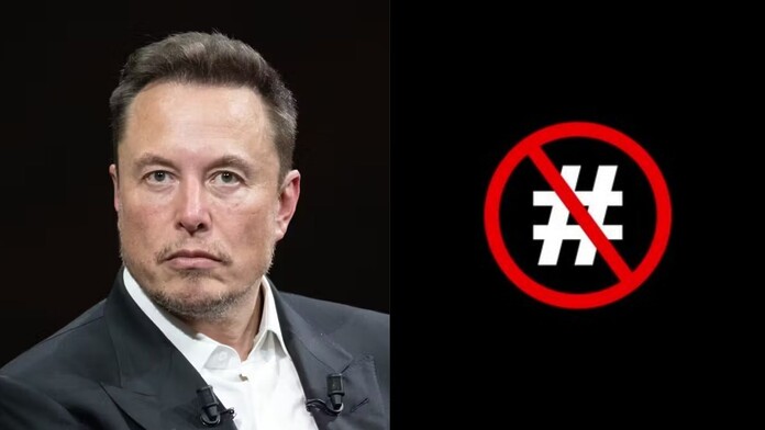 Elon Musk prohíbe hashtags en anuncios de X