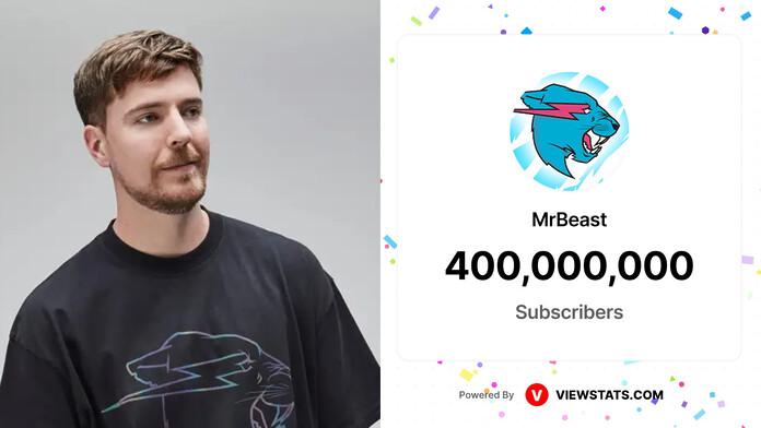 MrBeast llega a 400 millones de suscriptores en YouTube