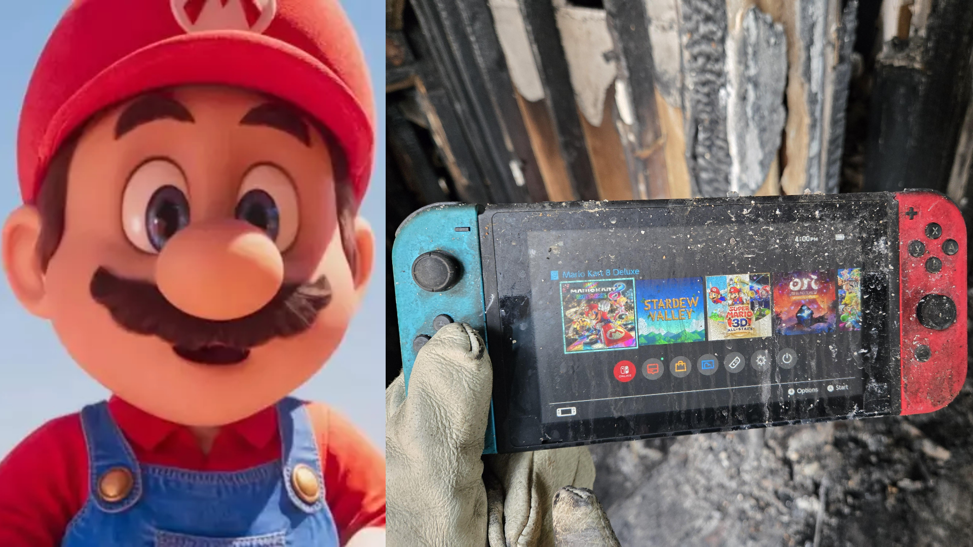 Nintendo Switch sobrevive a terrible incendio