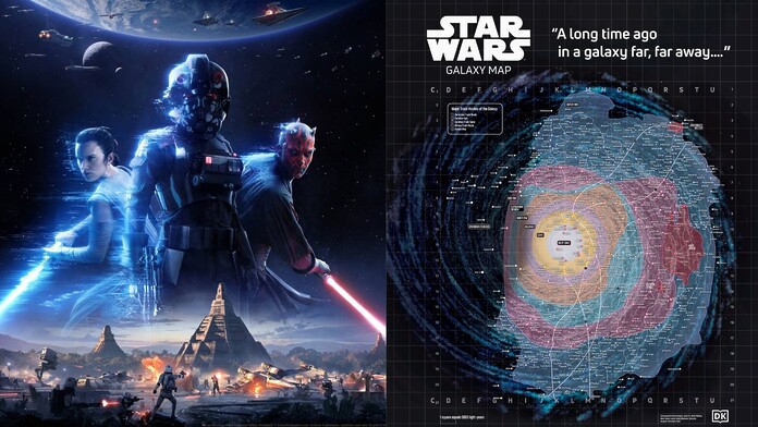 Revelado el mapa oficial de la Galaxia de Star Wars