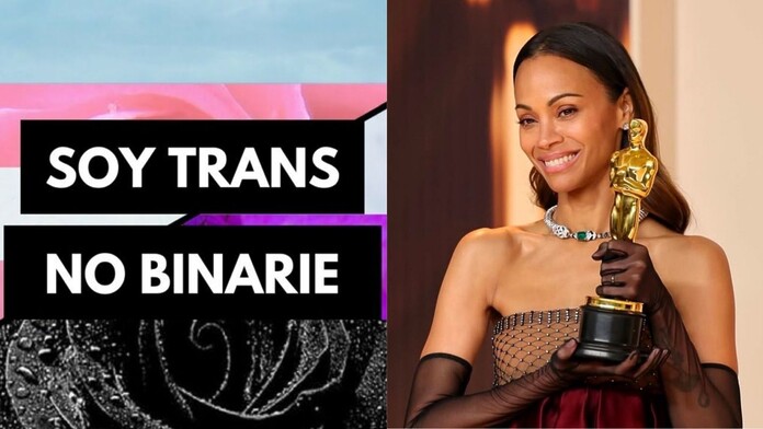 Zoe Saldaña desata polémica al declarar su Oscar como trans y no binario